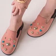 Clog Feminino Fashion Conchas Calçado Confortável Dia a Dia Mule Moda Tendencia Moderno Leve