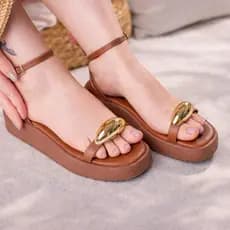 Anabela Plataforma Lesma Flatform Feminina Confortável Leve Macio Luxo Verão Moda Tendencia