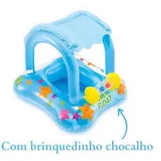 Boia bote coberto infantil inflável piscina boia com proteção para bebê