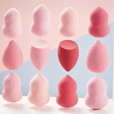 12 Esponja Para Maquiagem/Esponja de Rosto Facial Maquiagem Base e Corretivo/COM CAIXAS