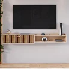 Rack Suspenso 1,80 Cm Para Tv Até 70 Polegadas Sala Quarto Home Bancada Supremo Decorativo