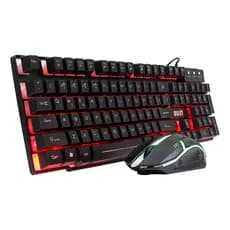 Kit Gamer 2 Em 1 Mouse E Teclado Formato Abnt Dust Cor do mouse Preto Cor do teclado Preto
