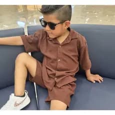CONJUNTO INFANTIL MENINO OVERSIZED VERÃO BERMUDA E CAMISA