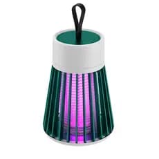 Repelente Armadilha Eletrica Mata Mosquitos Pernilongos Silencioso Abajur Led UV USB Cor:Verde