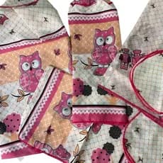 Jogo De Cozinha Kit com 10 Peças Estampada - Coffe Rosa