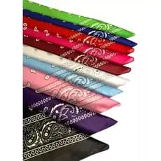 Bandana Lenço Coloridos Versátil Cowboy Masculino E Feminino