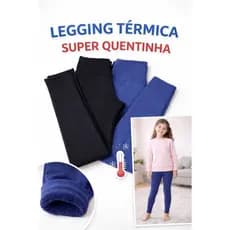 Calça legging termica  quentinha 4 ao 14