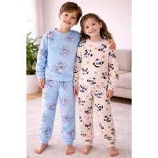 Conjunto infantil Fleece menina e menino quentinho/pijama