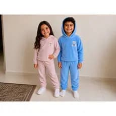 Conjunto fleece quentinho com capuz