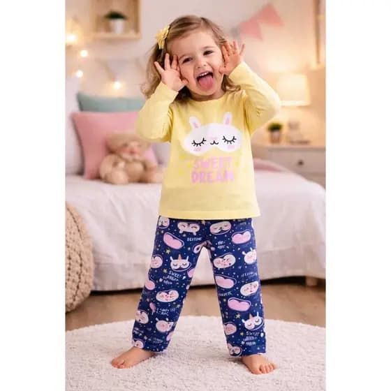Pijama menina inverno 2 ao 10 anos