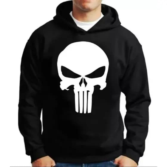 Moletom canguru de bolso e capuz blusa de frio o justiceiro casaco moleton Feminino Masculino