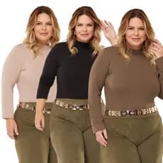 Blusa Cacharrel Plus Size De Frio Segunda Pele