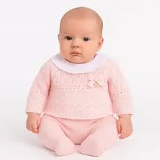 Conjunto Bebê Primes Baby Tricô 2 Peças Maternidade