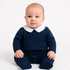 Conjunto Bebê Primes Baby Tricô 2 Peças Maternidade
