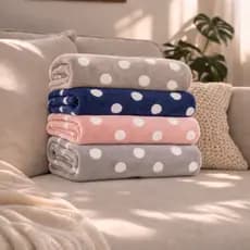 Manta Cobertor Microfibra Poa Super Macia Quentinha Cobertor Sofá Cama Tamanho Grande