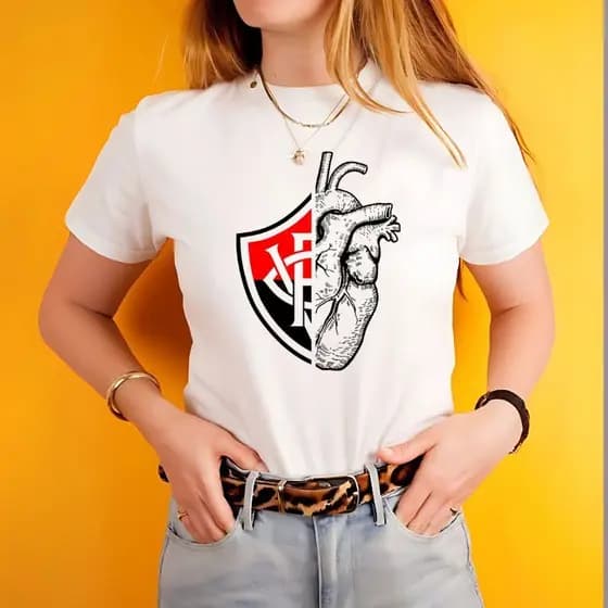 Camisa Do Vitoria Babylook Feminina / Blusa Do Leão Feminina