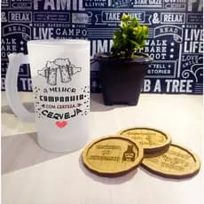 Caneca Chopp de vidro personalizada - Caneca Cerveja - Caneca Personalizada com Nome