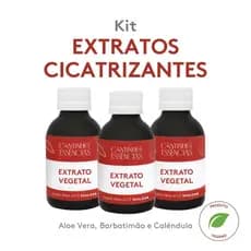 Kit Extratos Vegetais Ação Cicatrizante