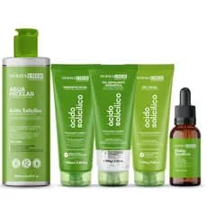 Kit Limpeza Facial Skin Care Autocuidado Antioleosidade Antiacne Cuidados com a Pele Dermachem