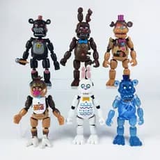 Action Figuras Brinquedo Five Nights Urso Freddy Bonnie Foxy Modelo Bonecos