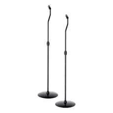 PAR DE SUPORTE PEDESTAL DE CHÃO PARA CAIXAS DE SOM HOME TEACHER SUPORTE REDONDO COM AJUSTE DE ALTURA