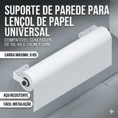 SUPORTE DE PAREDE PARA ROLOS BOBINA DE KRAFT OU STRECH - UNIVERSAL