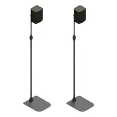 PAR DE SUPORTE PEDESTAL DE CHÃO PARA CAIXAS DE SOM HOME TEACHER SUPORTE QUADRADO COM AJUSTE DE ALTURA