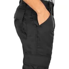 CALÇA TATICA COM REGULAGEM NA CINTURA IDEAL  PESCA CAMPING AIRSOFT SEGURANÇA VIGILANTE TECIDO SECA FÁCIL PRETA BARATA