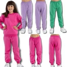 Kit 5 Calça Moletom Infantil Apeluciada Menina, com Punho 1 a 14 anos