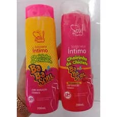 Kit 2 Sabonetes Íntimos Feminino Cheiro de Chiclete Babalu Soul Cosméticos