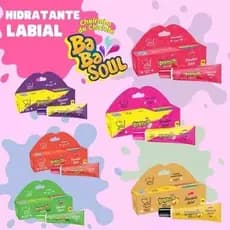 HIDRATANTE LABIAL BABASOUL uva, morango, tutti frutti, melancia, banana, menta