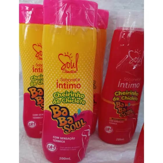 1 Sabonete Líquido Ìntimo 200ml BaBa Soul | Cheirinho de Chiclete