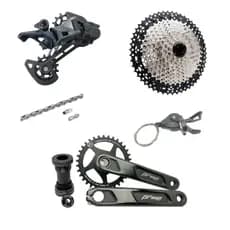 Grupo Shimano Deore  6100 12V cassete HG e pedivela integrado