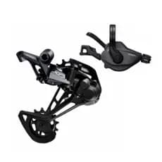 Kit Grupo Alavanca Trocador Passador + Cambio Traseiro Shimano DEORE XT M8100 12v 1x12