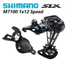 Kit Grupo Alavanca Trocador Passador + Cambio Traseiro Shimano SLX M7100 12v 1x12