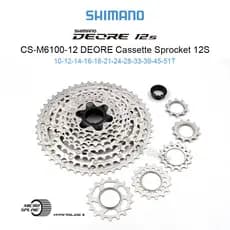 Cassete K7 Shimano Deore M6100 Micro Spline MS 12V 10-51