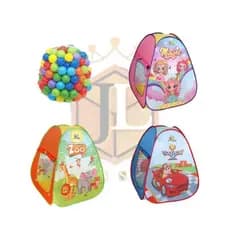 Toca Barraca Tendinha barraquinha Dobrável Infantil Menina Menino piscina de bolinhas + 25 BOLINHAS