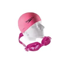 Kit Natação Speedo Óculos Jr Olympic Infantil 4 a 12 anos + Touca Flat Silicone