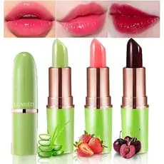 Mudança De Cor Baton Bálsamo Labial Aloe Vera Hidratante De Longa Duração Batom Refrescante Não Pegajoso