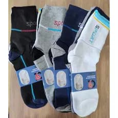 KIT 3 PARES DE MEIAS CANO LONGO COM ALGODÃO, ALTA QUALIDADE CORES SORTIDAS