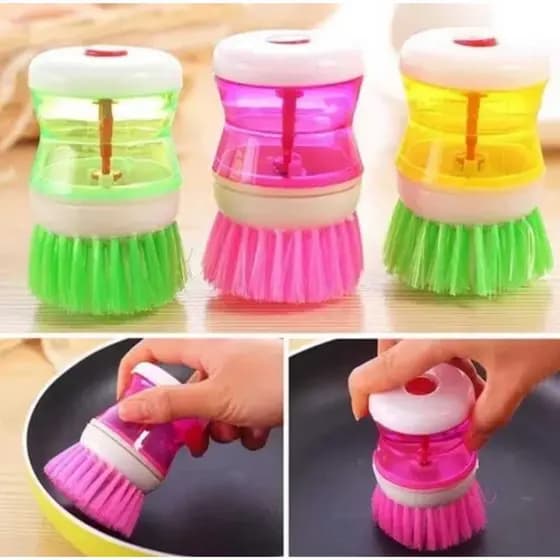 Escova Cozinha Lava Louça Dispenser Dosador Detergente