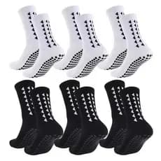 Kit Meias Esportivas Masculinas Anti Derrapante Infanto Juvenil Futebol 34 ao 38