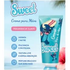 Creme de Mão Infantil Stitch Azul Sweet - Hidrata e Perfuma