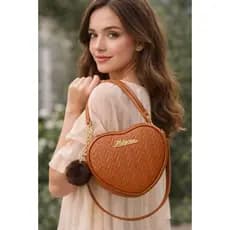 bolsa Bolsinha Feminina Coração Matelassada com BRINDE – Linda e Delicada