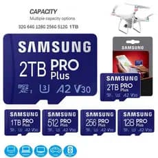 Cartão Micro TF SD 128GB 256GB De Memória Class10 U3 512GB 1TB 2TB Mini De Alta Velocidade Para Câmera De Telefone Carro