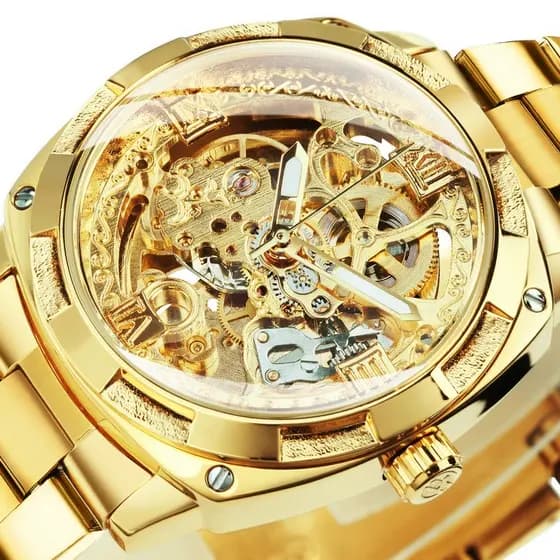 Forsining Relógio Masculino Mecânico Automático Design De Luxo Moda Gravura Relogio