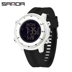 SANDA SD6378 Relógio Eletrônico Masculino À Prova D'água Digital Militar Exército Esporte De Pulso