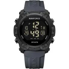 Relógio Esportivo Digital Masculino NAVIFORCE , À Prova D'água , Com Cronômetro , Alarme , Pulseira De Borracha , De Pul