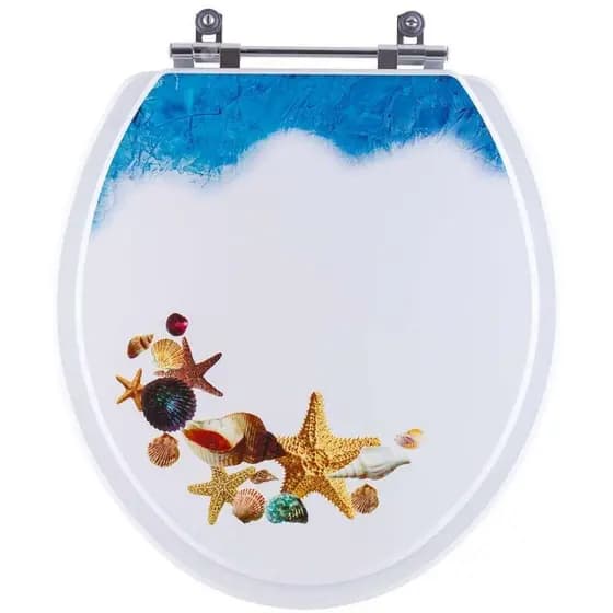 Assento Sanitario Decorado Fundo do Mar para vaso Convencional