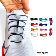 Par Cadarço de Elástico  Sem Amarração Cores Crossfit Triátlon Corrida Esportivo Sem Cadarço Universal